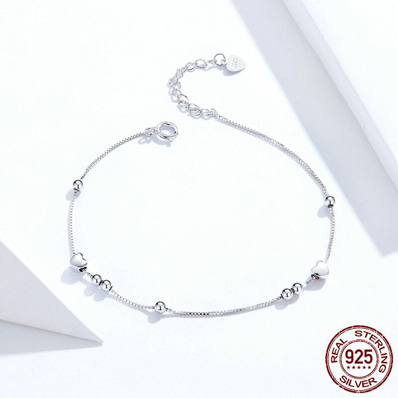 Coolkala evelle concise small fresh five-puntige ster ronde bal armband, zuiver zilver plating, witgoud: oorlog in het paradijs
