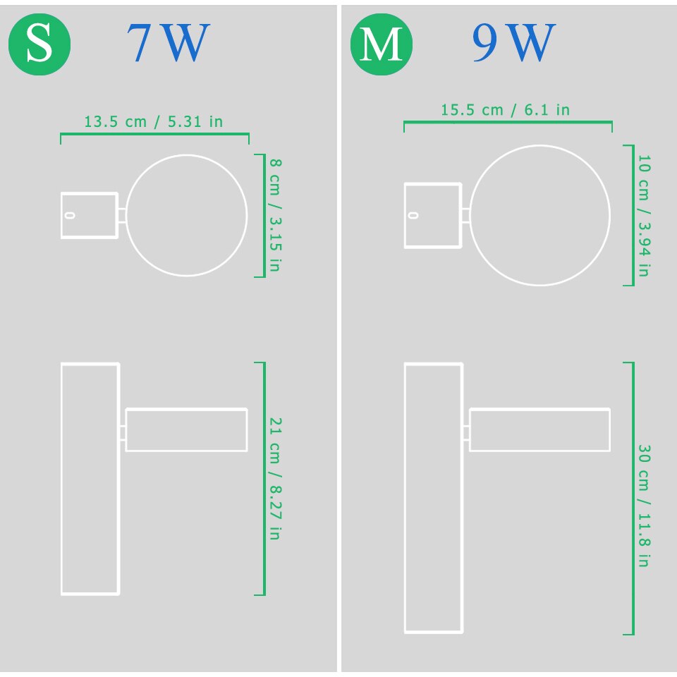 LED wandlamp met schakelaar verstelbare 3 soorten van kleur temperatuur Nordic bed wandlampen slaapkamer woonkamer LED wall licht