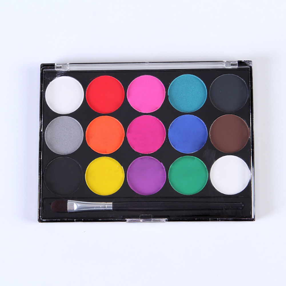 Stylo Double tête pour peinture corporelle, 15 couleurs, pinceau à dessin pour le visage, maquillage, Halloween, Carnaval