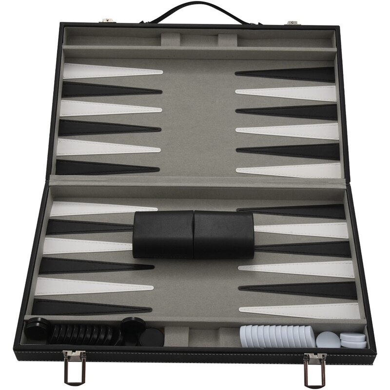 Backgammon Set - Classic 14.75 Inch Backgammon Sets for Adults Board Game for Antique Backgammon Set Set Family Game Set