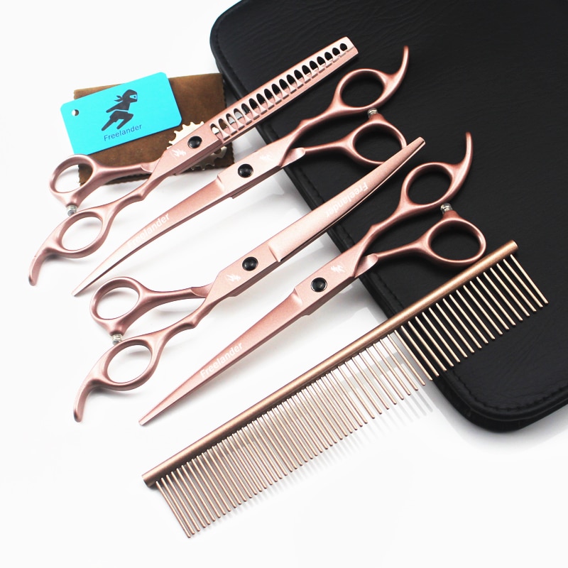 Hairdressing Scissors 7 Inch Gold Hair Salon Hair accessories Hair Set hairdressing shears