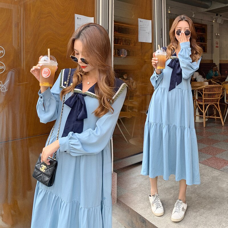 Style Korean-style Loose Pregnant Women Dress Pregnant Women Installed