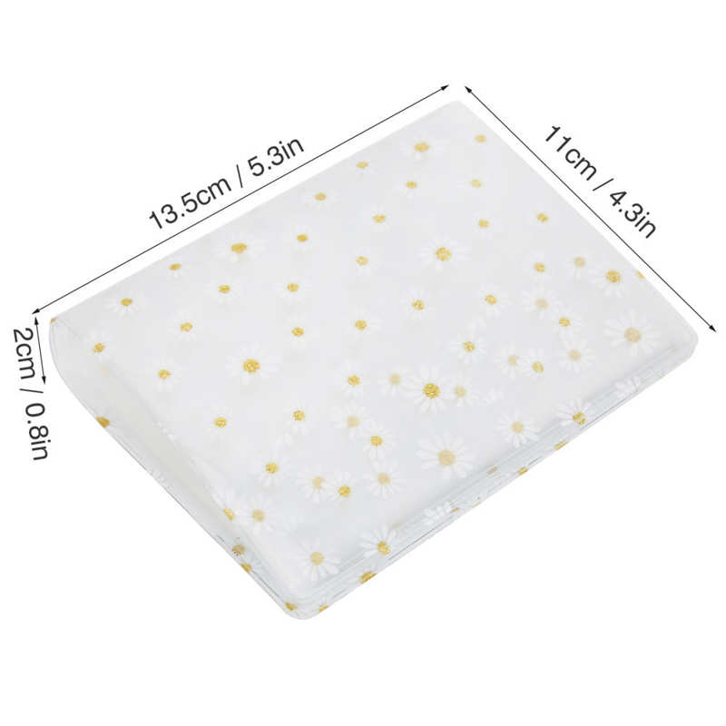 3in 64Pockets Transparent Daisy Photo Album for Instant Mini11/9/8/8+ Practical