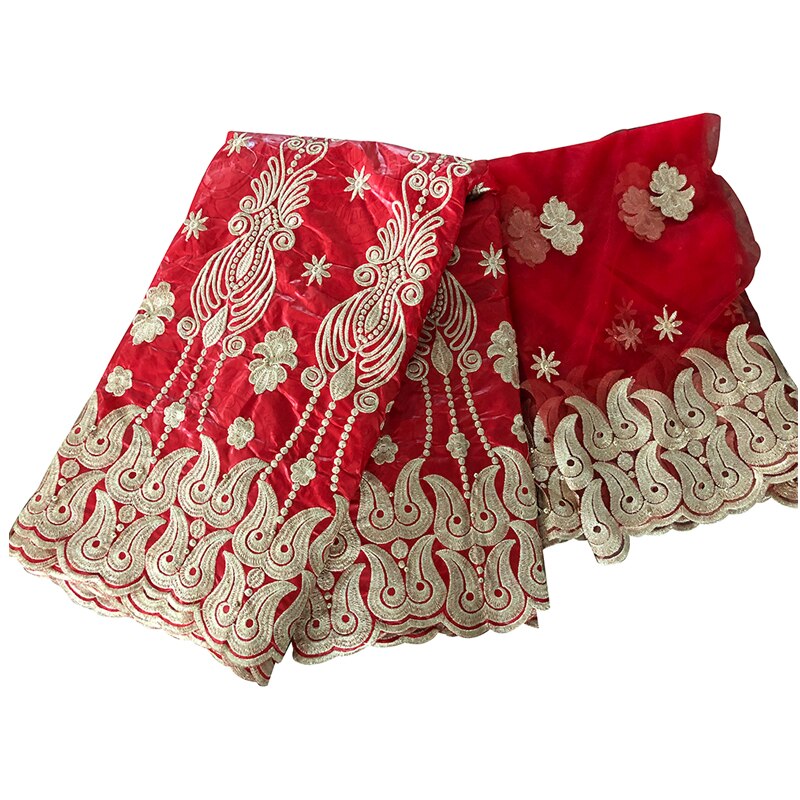 bazin riche getzner african guinea brocade fabric cotton fabrics embroidery tulle fabric gele headtie 5+2 yards/lot