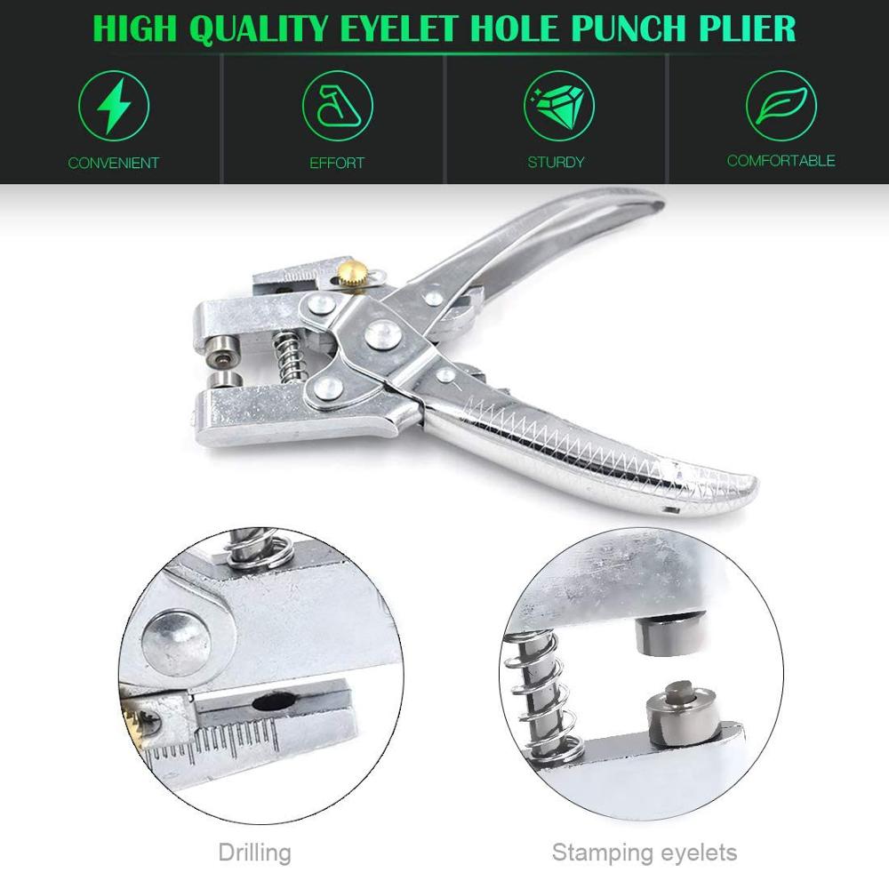 500 Sets Grommet Kit,Grommet Setting Tool Metal Eyelets Set with Install Tool Kit in Storage Box ,Leather Crafts DIY Projects