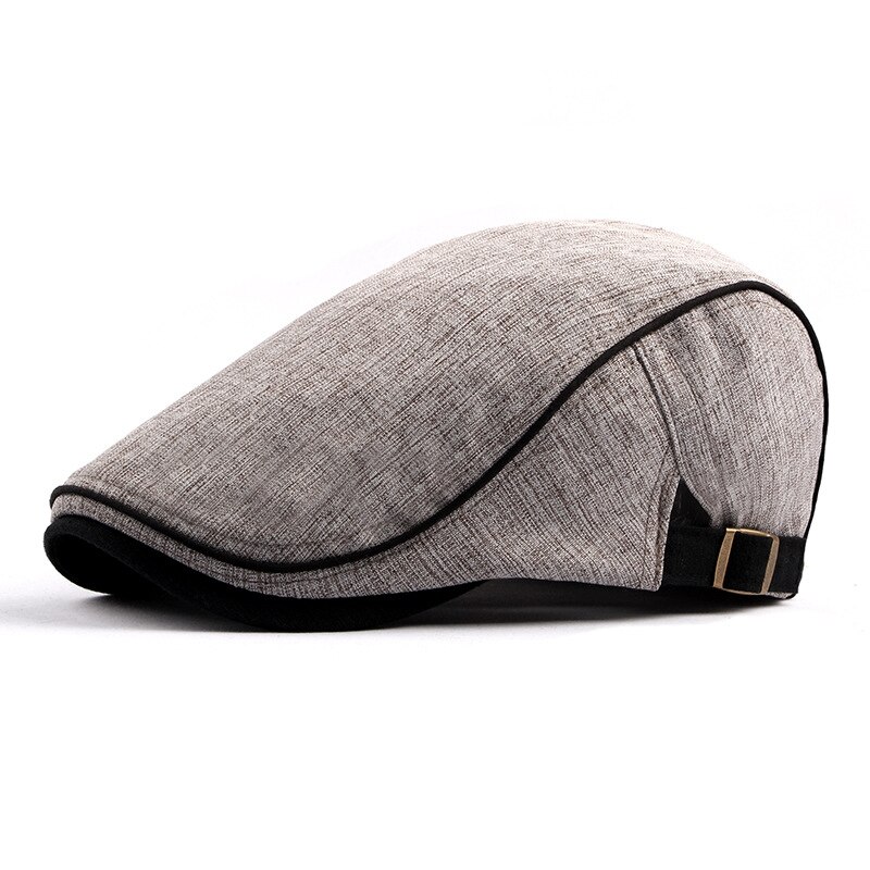 Men Berets Street Newsboy Hat Spring Autumn Winter Retro British Beret Hats Men Peaked Painter Caps Forward Gatsby Cabbie Hats: Style 01 grey