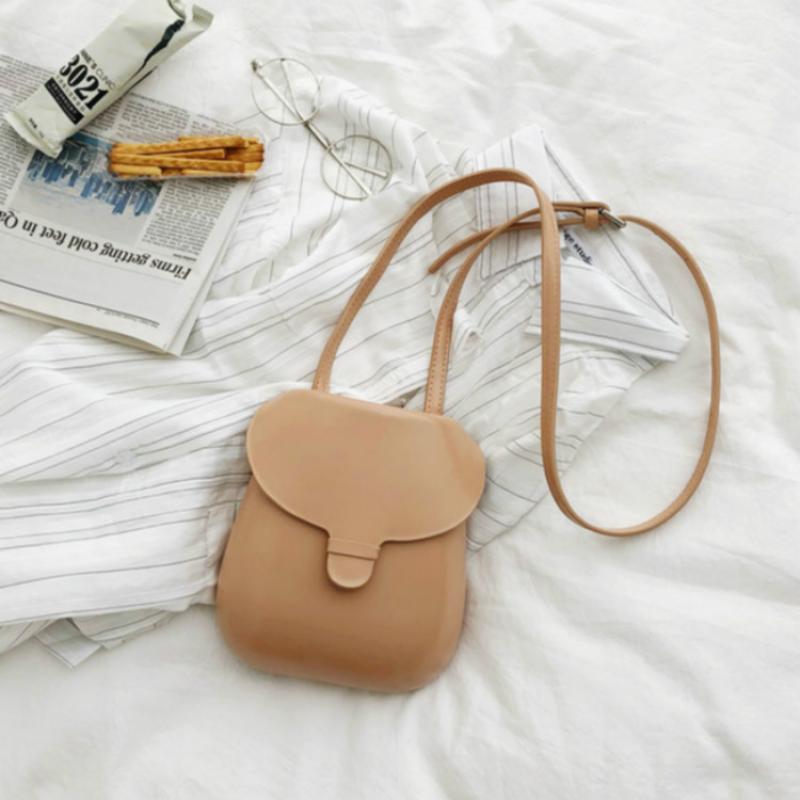 Leather Women's Shoulder Bags Handbag Solid Color Messenger Bags For Women Female Casual Shell Tote: apricot