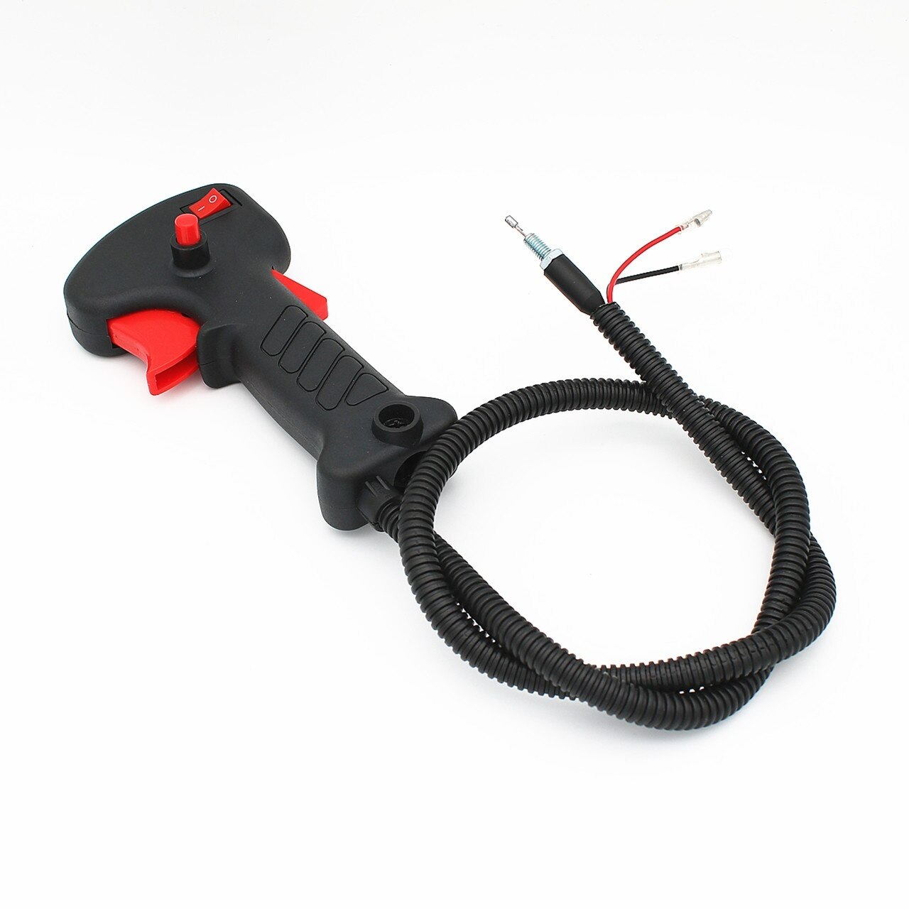 Manual throttle switch assembly for gasoline brush cutter grass trimmer