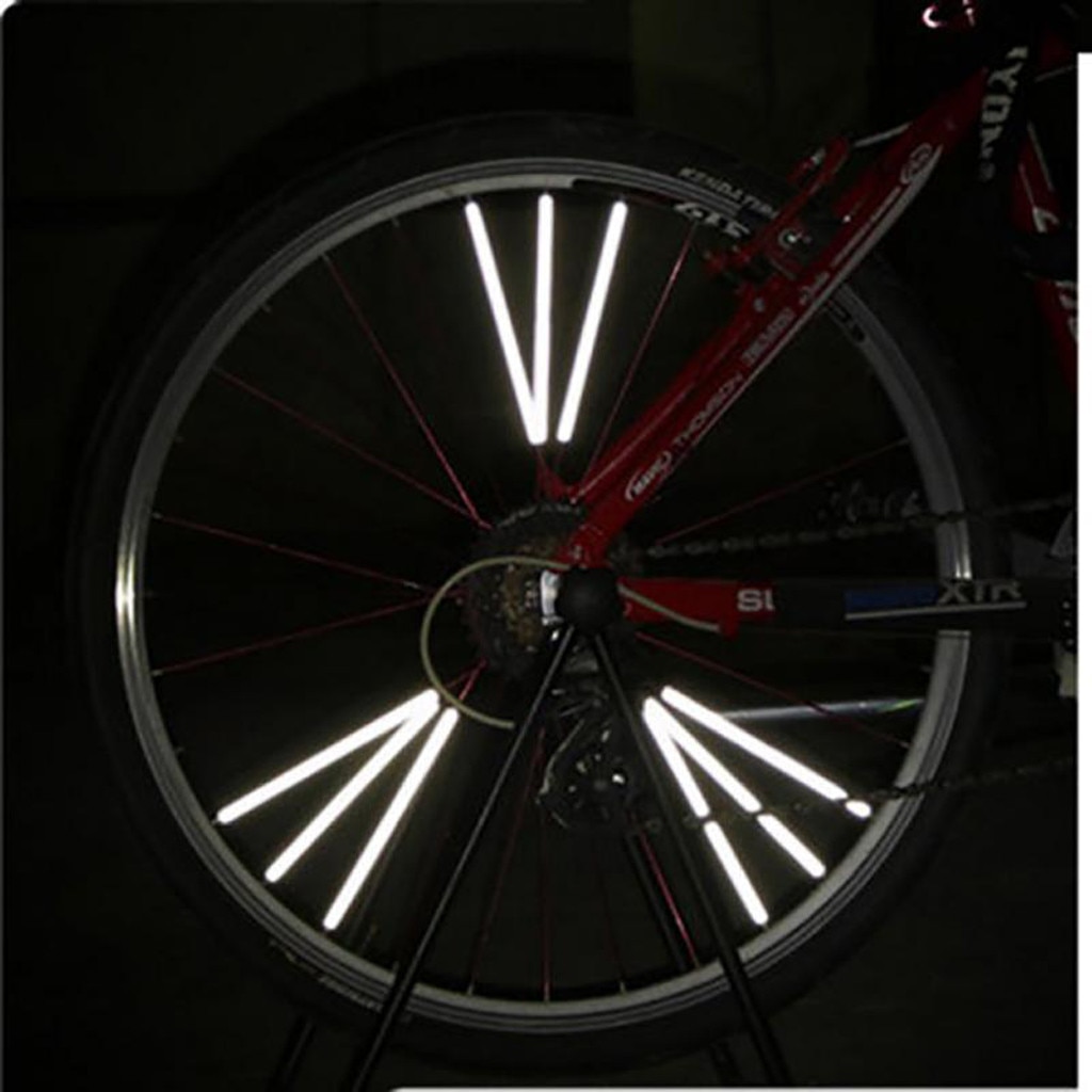 12 stk/taske cykelhjul fælg eger cykelmontering rør advarselslysstrimmel sikkerhedsreflektor gør-det-selv cykel reflekterende rør 820