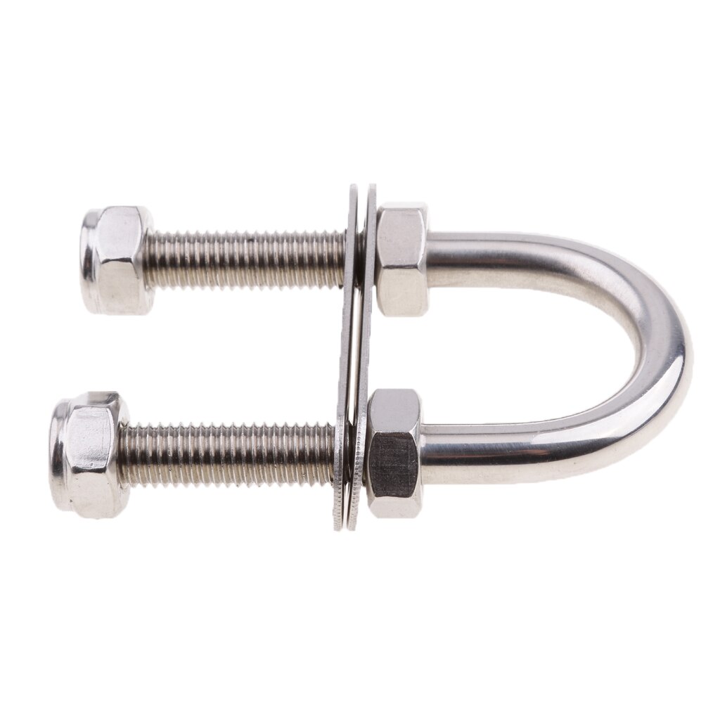 316 Stainless Steel U Bolt Hardware M10 x 50 x 90 x 43mm Fits Boat Marine