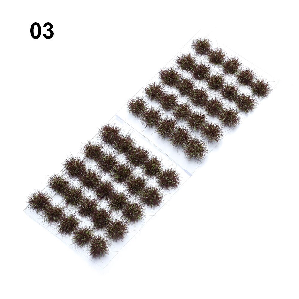 50pz 5mm erba artificiale ciuffo modello di simulazione boccole in miniatura grappolo di piante tavolo da sabbia multi-terreno scena materiale fai da te: genere 3-50pezzi