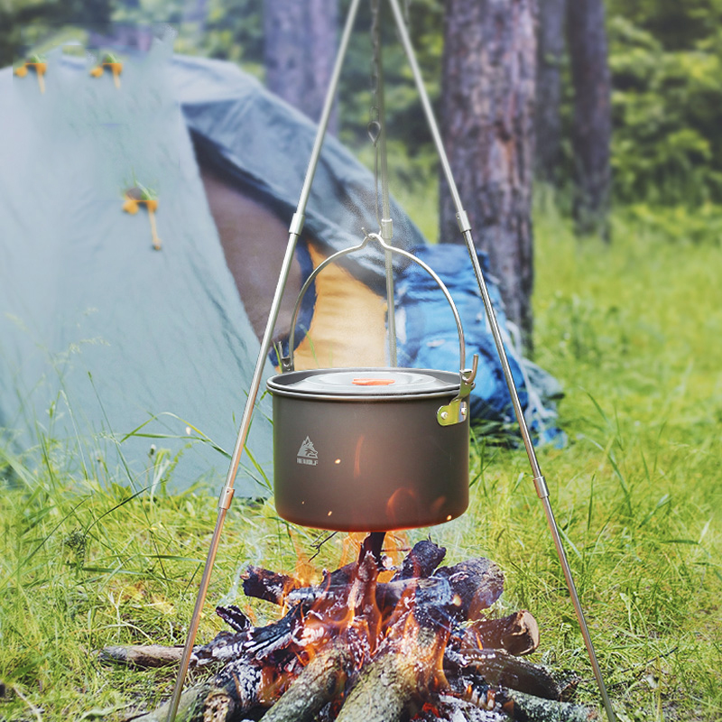 Aluminum Set Camping Travel Equipment Tableware Cookware Outdoor Hiking Camping Cooking Kuchenka Turystyczna Camping Supplies