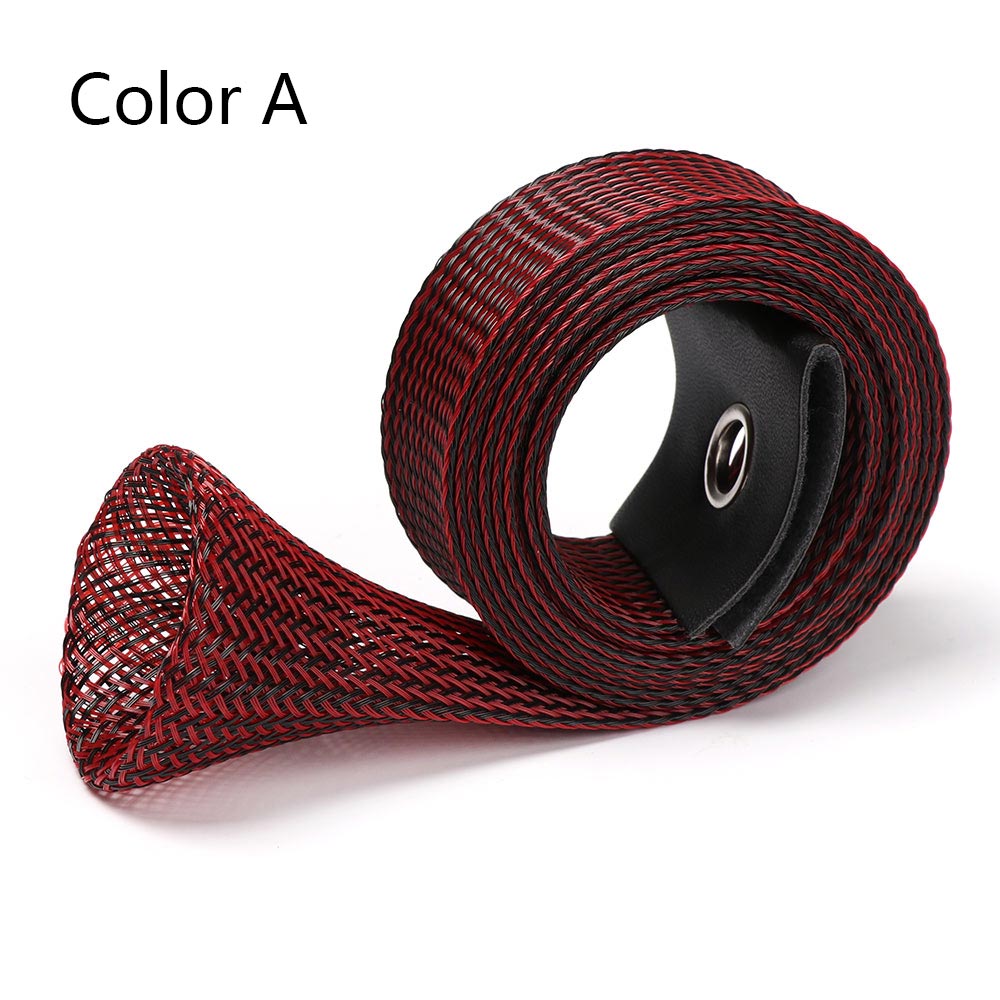 1Set Fishing Rod Tie Outdoor Elastic Bandage Fastener Straps Tip Cover Reusable Sleeves Pole Glove Truss Cane Protector Case: type2 A