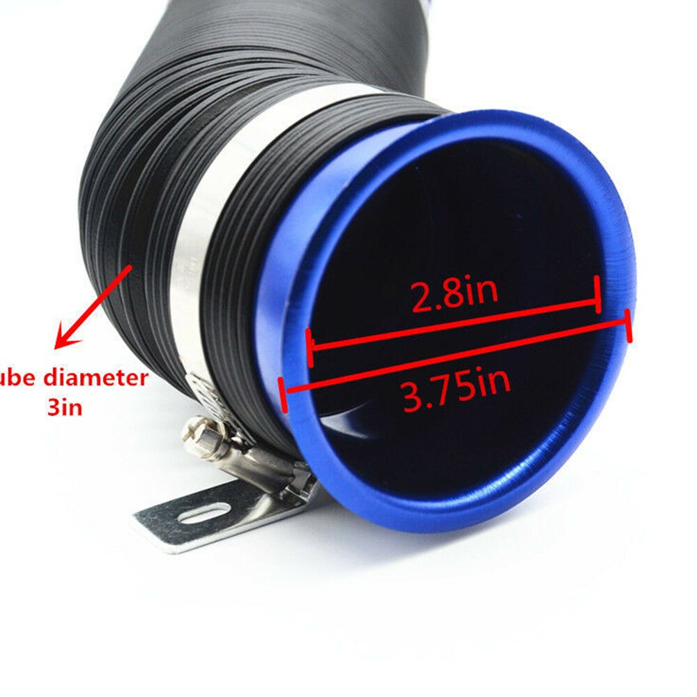 Universal 75mm 3in Flexible Air Intake Pipe Inlet Hose Tube Duct Multi Aluminum Adapter Hose 90cm Car Accessaries