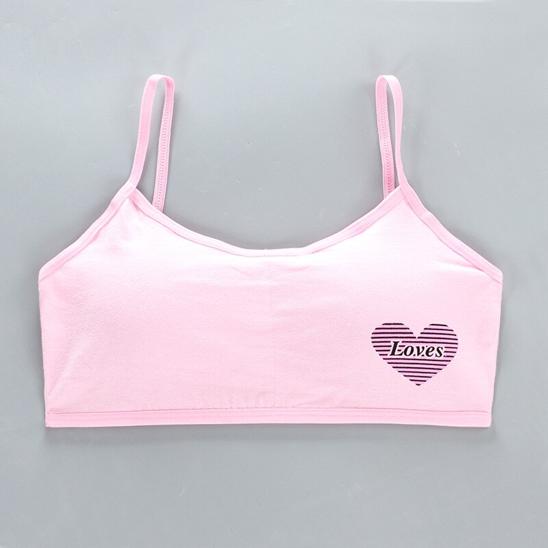 Sujetadores de entrenamiento para niñas de 12 años, ropa interior suave, accesorios transpirables, sujetadores deportivos para adolescentes de 8-15 años, 2 uds.: D PINK