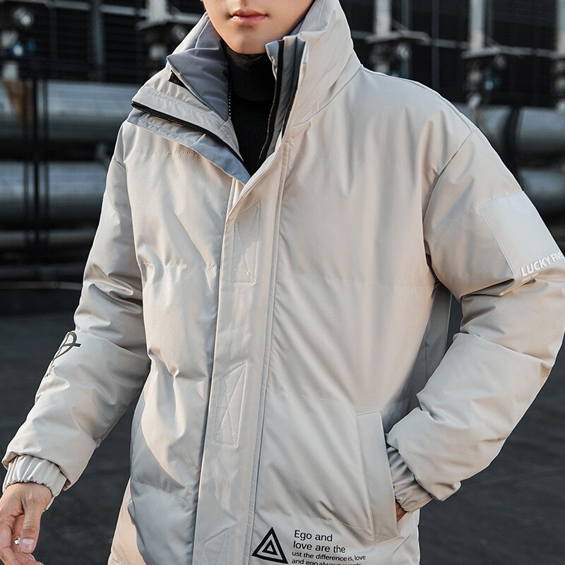 2020 kurtka zimowa mężczyźni Streetwear Hip Hop Parka dla mężczyzn gruby ciepły wiatroszczelny płaszcz z podszewką odzież sportowa płaszcz mężczyźni