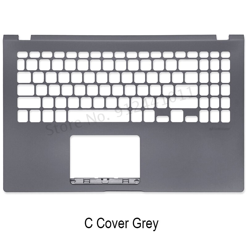 Laptop LCD Back Cover For ASUS X509 FL8700 FL8600 Y5100 Y5200F Front Bezel Upper Case Bottom Cover LCD Hinge Silver Gray