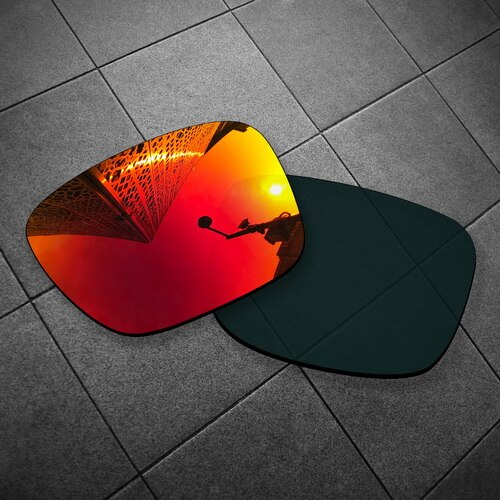 Lentes de substituição vonxyz, múltiplas escolhas polarizadas para óculos de sol oakley sliver: Ruby Mirror