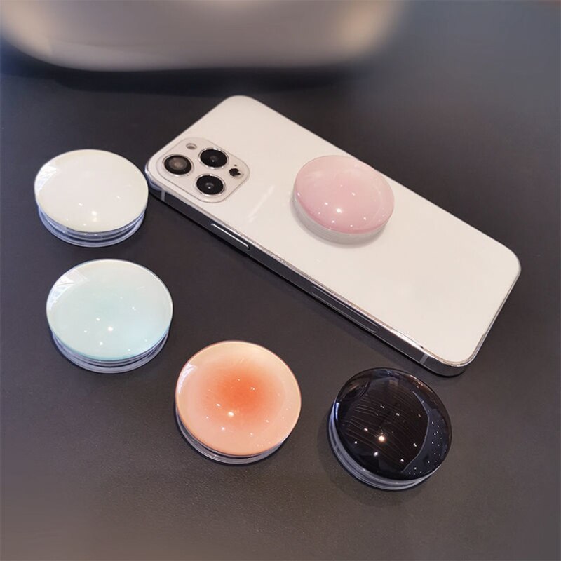 Crystal Finger Grip Holder Stands For Phone Universal Flexible Fold Bracket Expansion Cellphone Stand Socket Lazy Korea Popular