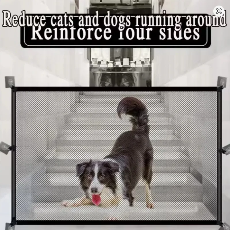 Wielofunkcyjna bramka bezpieczeństwa dla zwierząt: łatwa instalacja, składany płot z siatki, wentylowana bariera robić użytku wewnątrz i na zewnątrz robić zarządzania domowymi zwierzętami