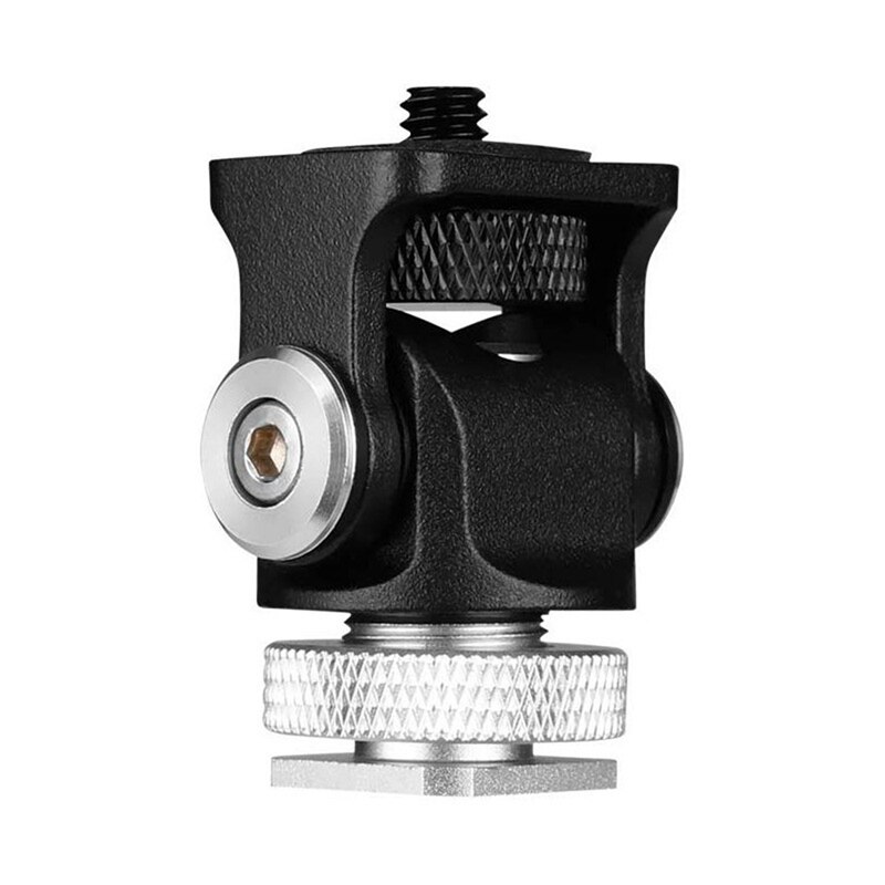 1 Pcs Multifunctionele Aluminium Clip UNC1/4 Inch Schroef C Stand Clamp & 1 Pcs Verstelbare Gedraaid Monitor Beugel stand