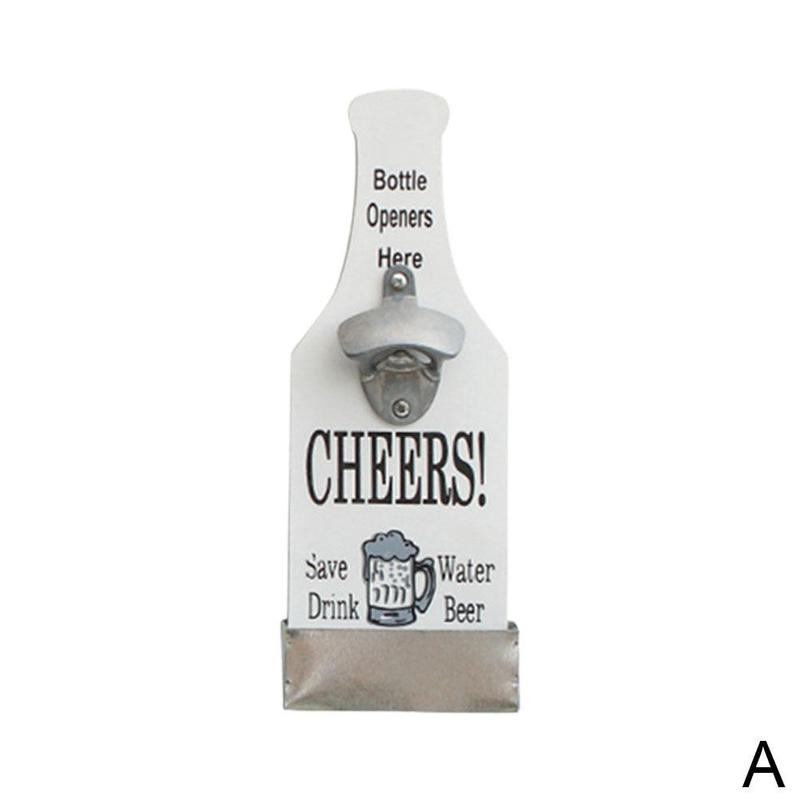 Beer Bottle Opener Storage Box Bar Restaurant Tools Wall Home Bar Decoration Opener Bottle Y0T7: A