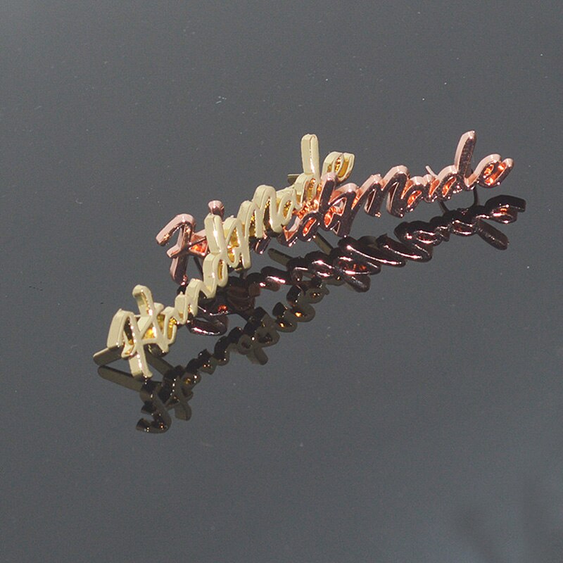 10 sztuk ręcznie lista metalowe etykiety ubrania odzieży na etykiety ręcznie robione tagi dżinsy torby buty DIY materiały krawieckie