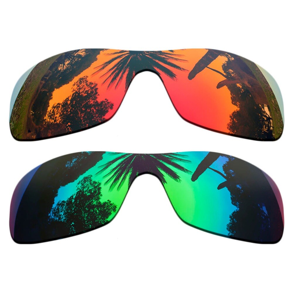 (Oranje Rood Mirrored + Groen Mirrored Coating) 2-stuks Gepolariseerde Vervanging Lenzen voor Antix Frame 100% UVA en UVB Bescherming