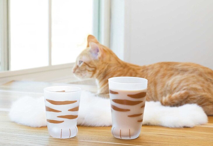 Katt pote form krus glass vann melk te kaffe yoghurt krus beste kopp bærbar hus gutt til kvinner elskere hjem: 003 / 7.2 x 9.2 cm