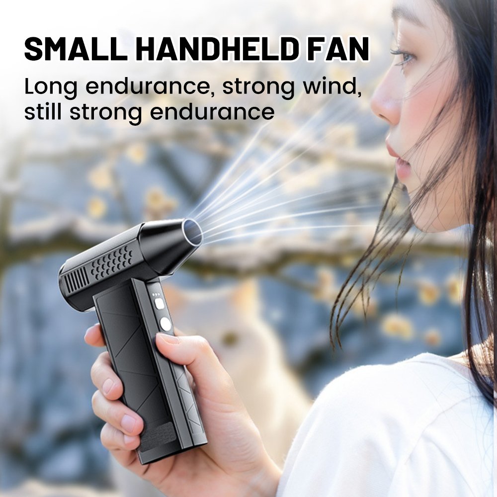 Mini Air Blower With Extra Vacuum Kits 130000RPM Turbo Jet Fan Wind Speed 52m/s Electric Blower Vacuum Cleaner Brushless Motor