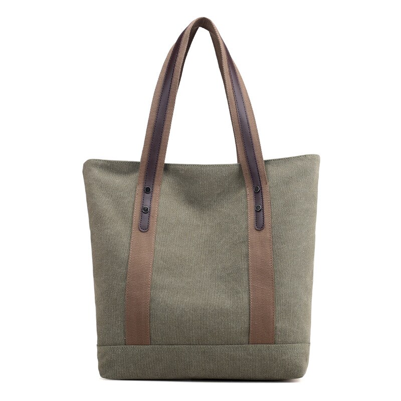 Canvas Tas Vrouwen Mode Wilde Commuter Dames Tas Lente Casual Casual Big Bag: green