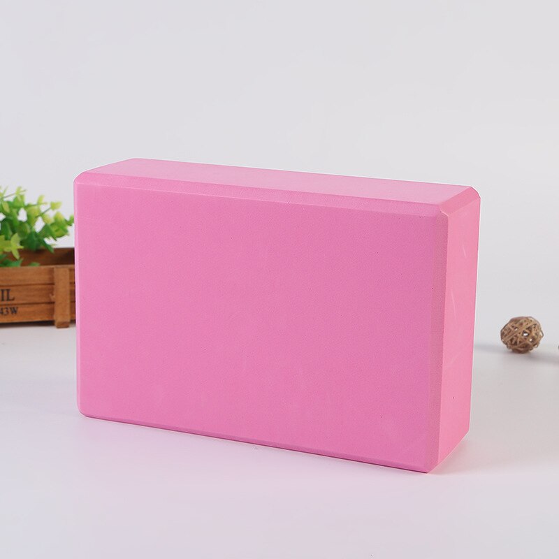 Eva-yogablöcke, sport-übungs-fitnessstudio-schaumstoff, trainingshilfe, dehnungshilfe, körperformung, gesundheitstraining für frauen, fitness-yoga-block: Rosa
