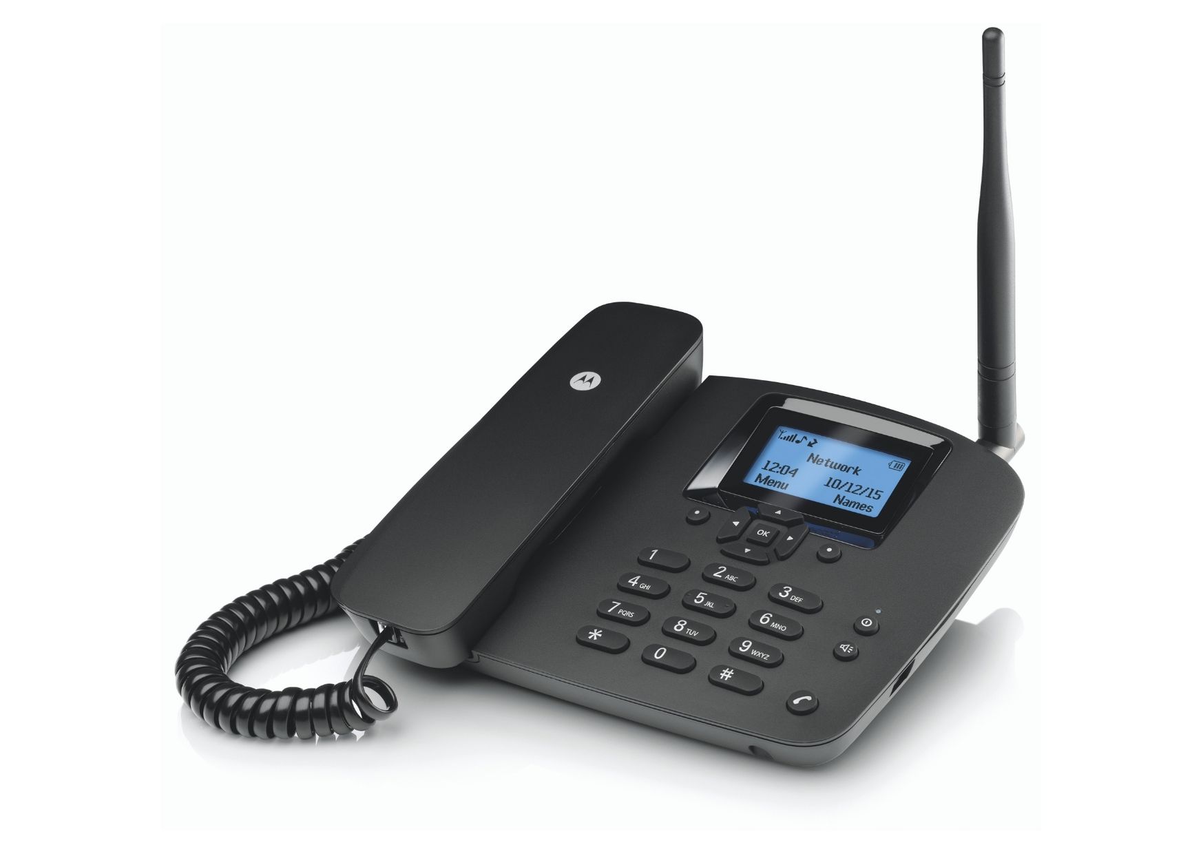 MOTOROLA FW200L hause drahtlose fest telefon | Freisprecheinrichtung, 10 sprachen, volumen einstellung | Feste telefon auf tabelle