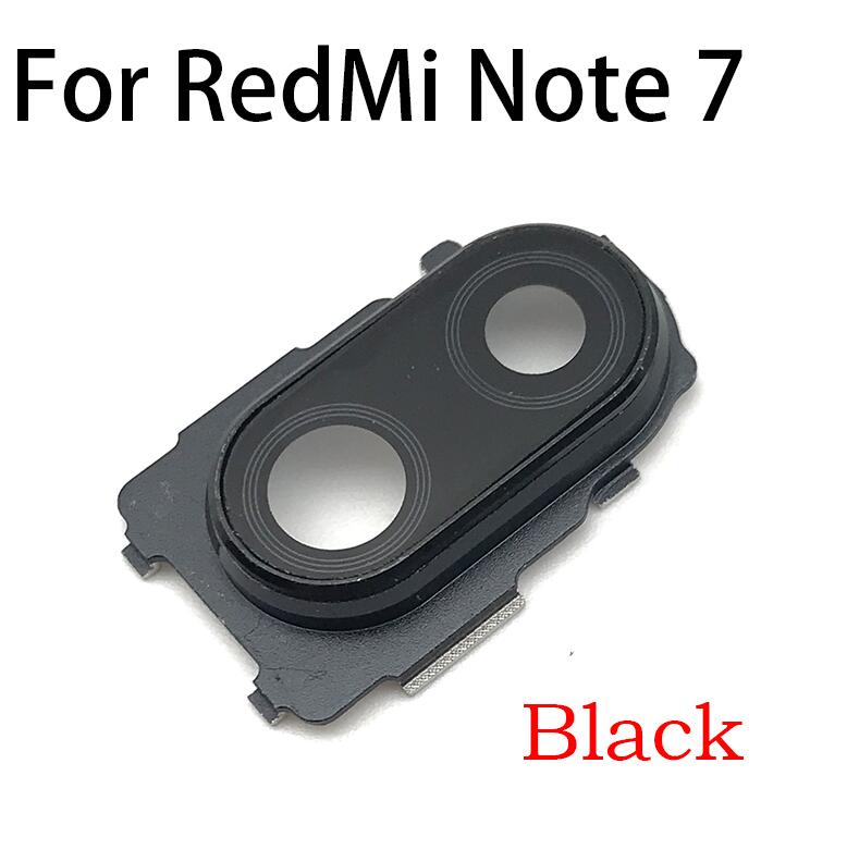 Nowy dla Xiaomi Mi Note 10 Pro tylna kamera wymiana obiektywu szklanego dla Redmi Note 7 8 Note7 Note8 Pro: Note7 Black