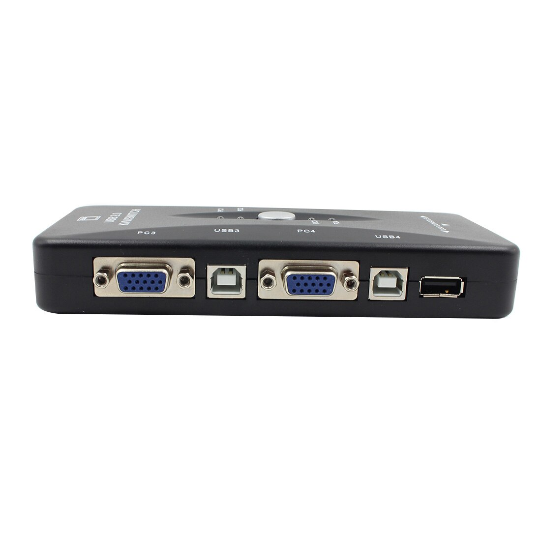 Adaptateur de commutateur KVM USB 2.0, 4 Ports, boîtier de commutation VGA SVGA, connecteur pour souris, clavier, imprimante, moniteur vidéo