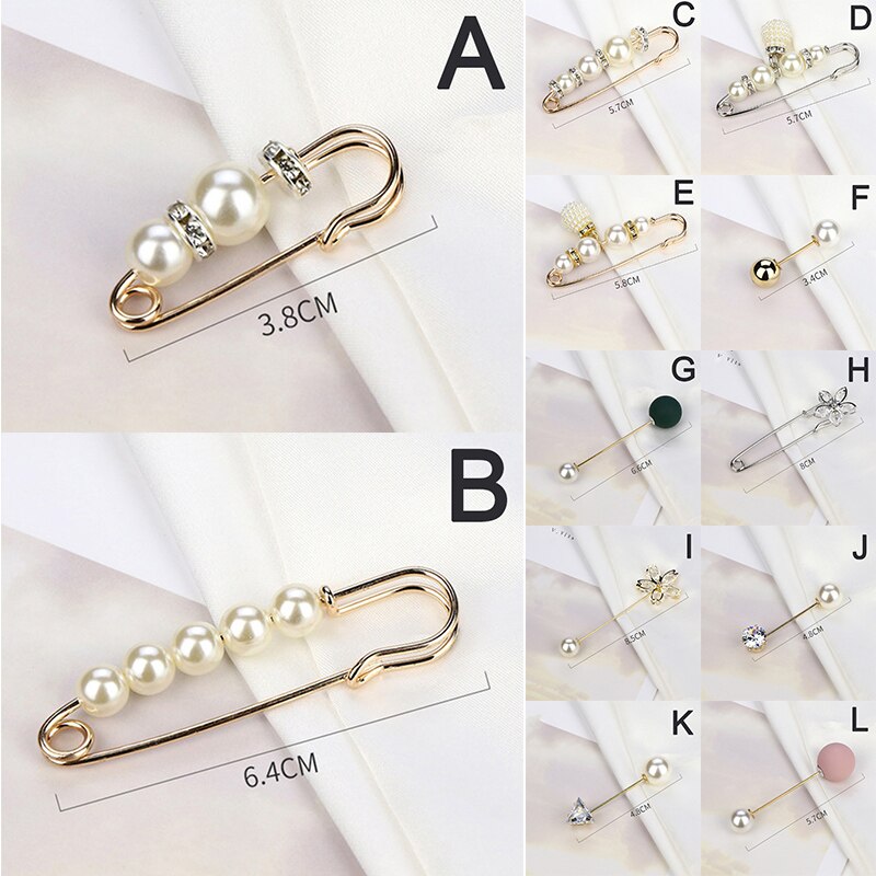 Broches de Cuentas grandes para ropa de mujer, Pin de solapa de perlas, broche de vestido, pines, insignia, accesorios, barato, novedad