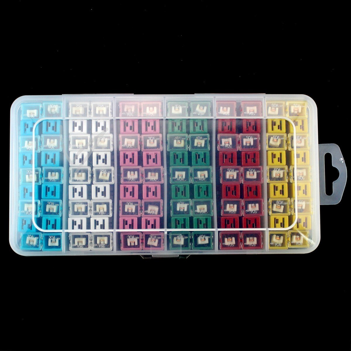 108Pcs Japanese Auto Fuse 20/25/30/40/50/60A Pal Female Slow Blow Fuse for Nissan/Toyota/Honda/Mazda