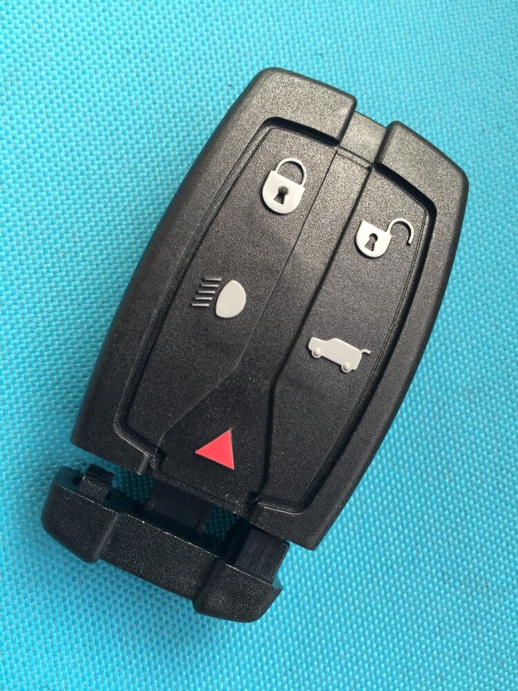 1Pcs Of Replacement 5 Button Remote Key FOB Smart Shell Case Blank With Uncut Blade For FREELANDER 2 No Logo Car Accessories