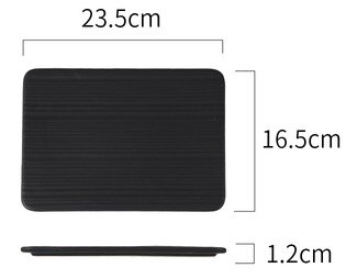 Rectangular Flat Plate Grilled Wings Pot pad Coaster Lunch Box Dishes Bowl Food Container Container Dinner Plates Food Plate: b