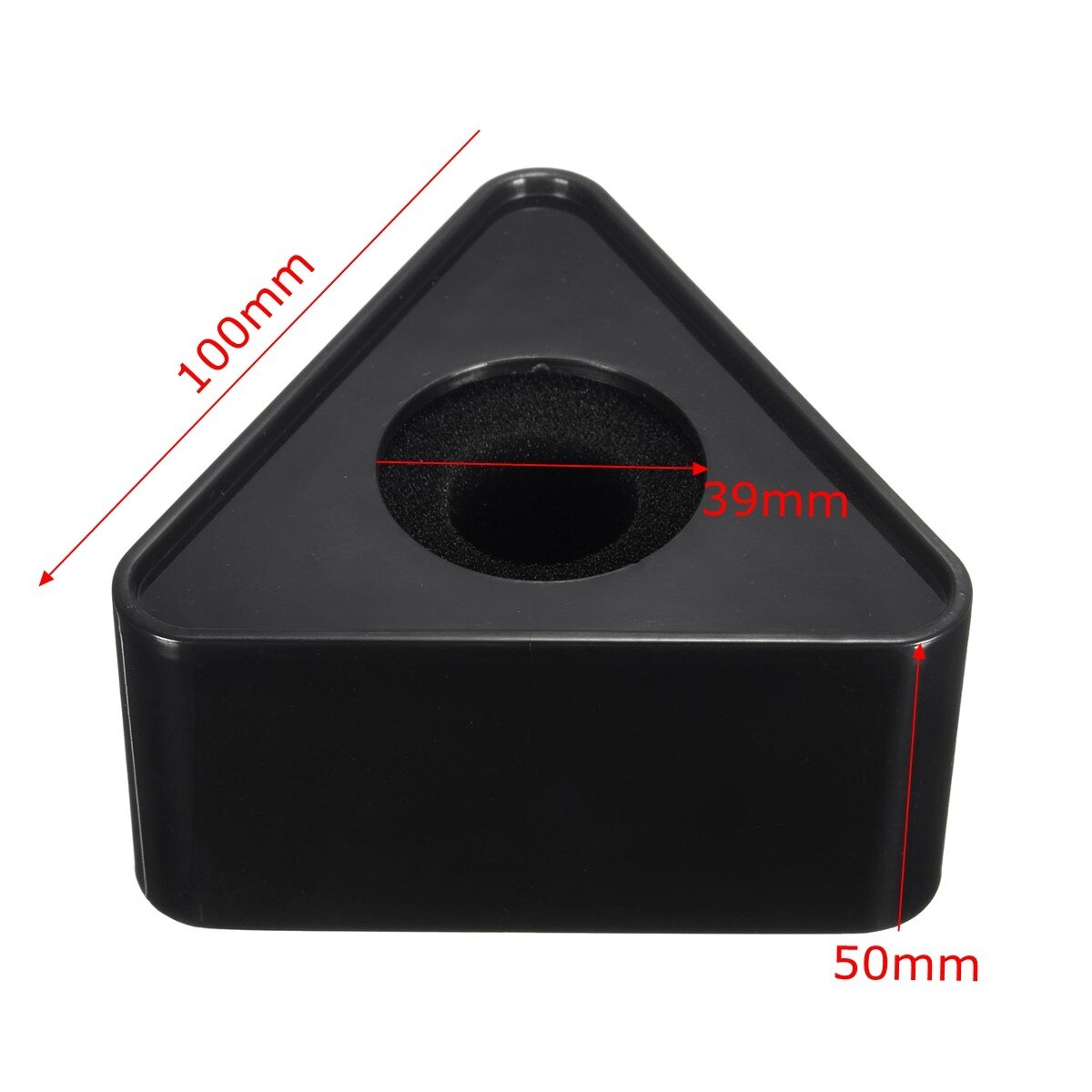 Black/White Diameter 39mm Mic Microphone Interview Triangular Logo Flag Station with Sponge