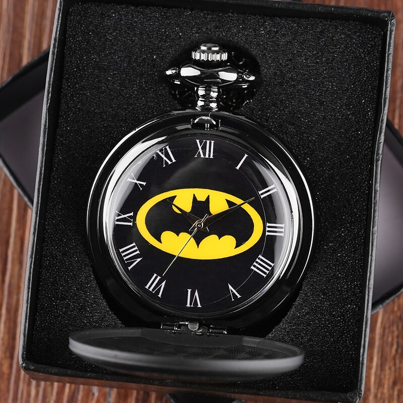 10 Pcs Simple Pocket Watch Box Cool Black Cardboard Cases 8*7*3cm Xmas