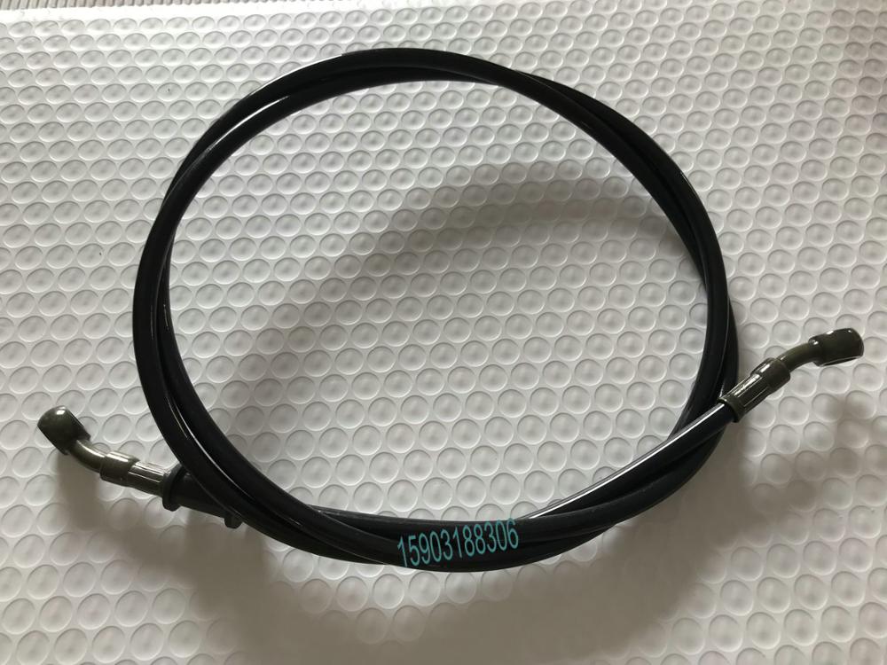 100cm lång färgglad motorcykel motorcykel rostfritt stål flätad pvc täckt nylon kärna broms koppling oljeslang linje rör