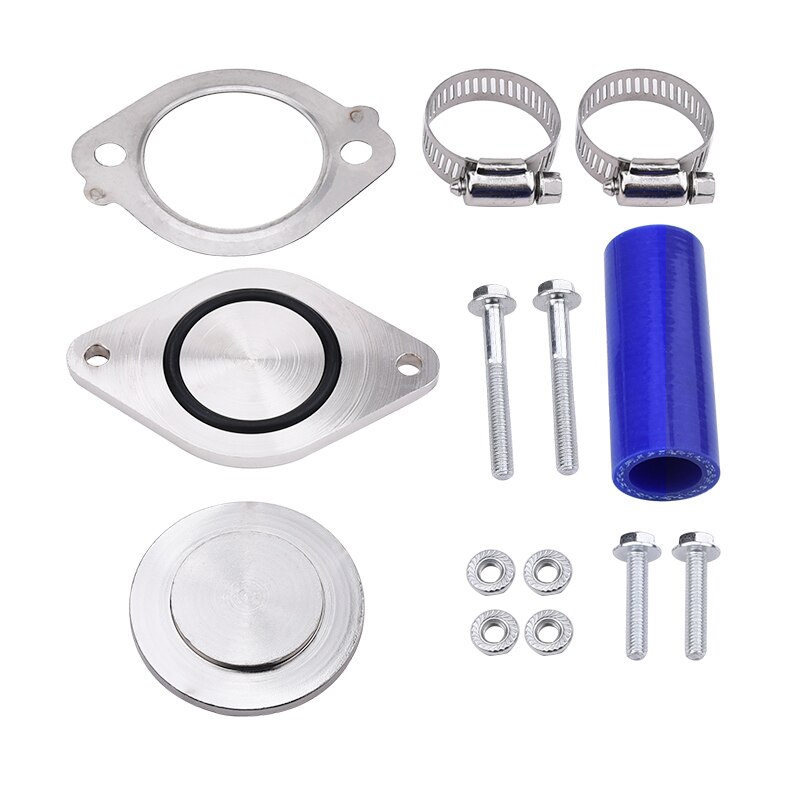 SPEEDWOW EGR Valve Pipe Kit EGR Bypass &amp; Delete Kit Auto Kit For Ford F250 F350 F450 03-05 6.0L Powerstroke Diesel Turbo