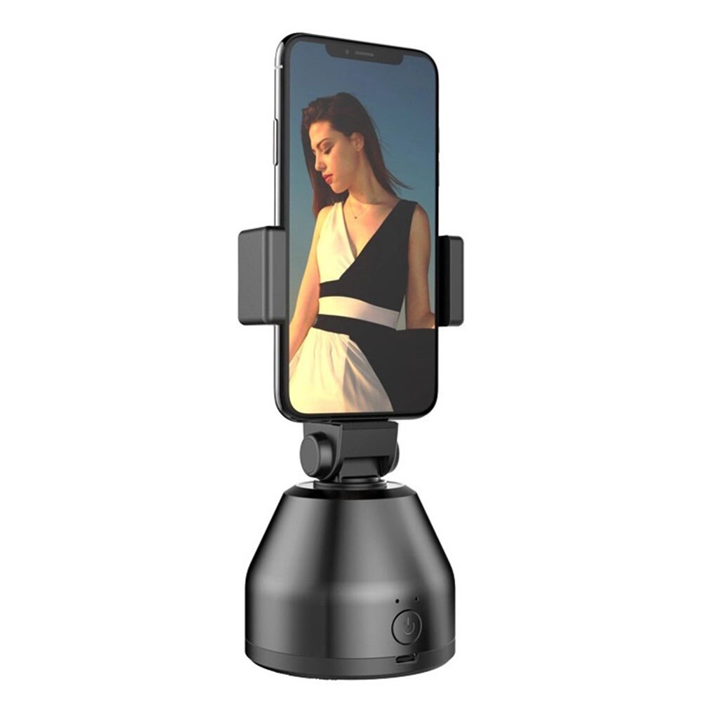 Bluetooth Handheld Gimbal Stabilizer Mobiele Telefoon Selfie Stok Houder Verstelbare Video Record Selfie Stand Voor Iphone/Huawei: Black