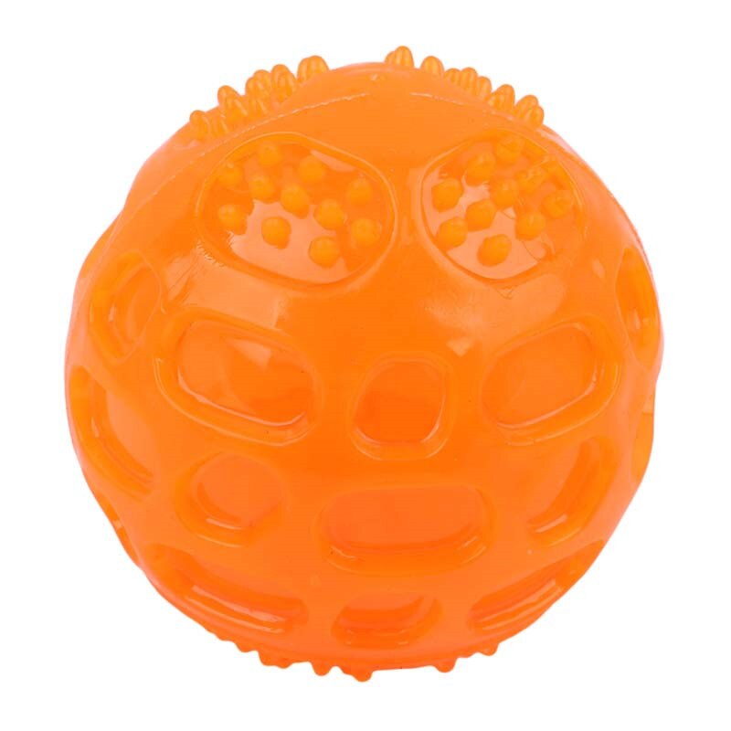Perro gato cachorro juguetes que suenan lunares juguete bolas de Limpieza de dientes pelotas para jugar Pet dientes masticar juguete del animal doméstico de accesorios