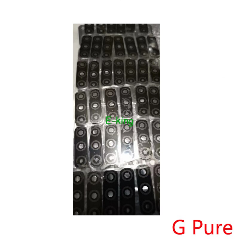 10Pcs Voor Motorola Moto E6 E6S E6i E7 E7i Power Plus Spelen G Pure Back Rear Camera Glas Lens met Lijm