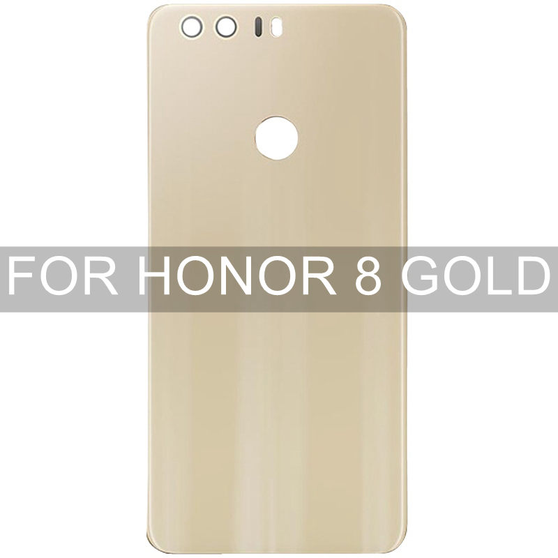 Trafalgar Transparent Klar Für Huawei Ehre 8 Ehre 8 Lite Batterie Abdeckung Zurück Glas Panel Hinten Gehäuse Fall Ersatz + aufkleber: Orange