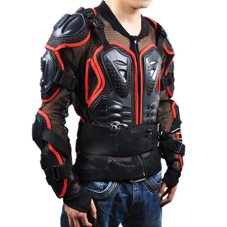 motorrad jacke Schutz Rügestochen Jacken Schutz Moto-Cross Kleidung Schutz Zurück Schutz Rennen Volle körper Jacke