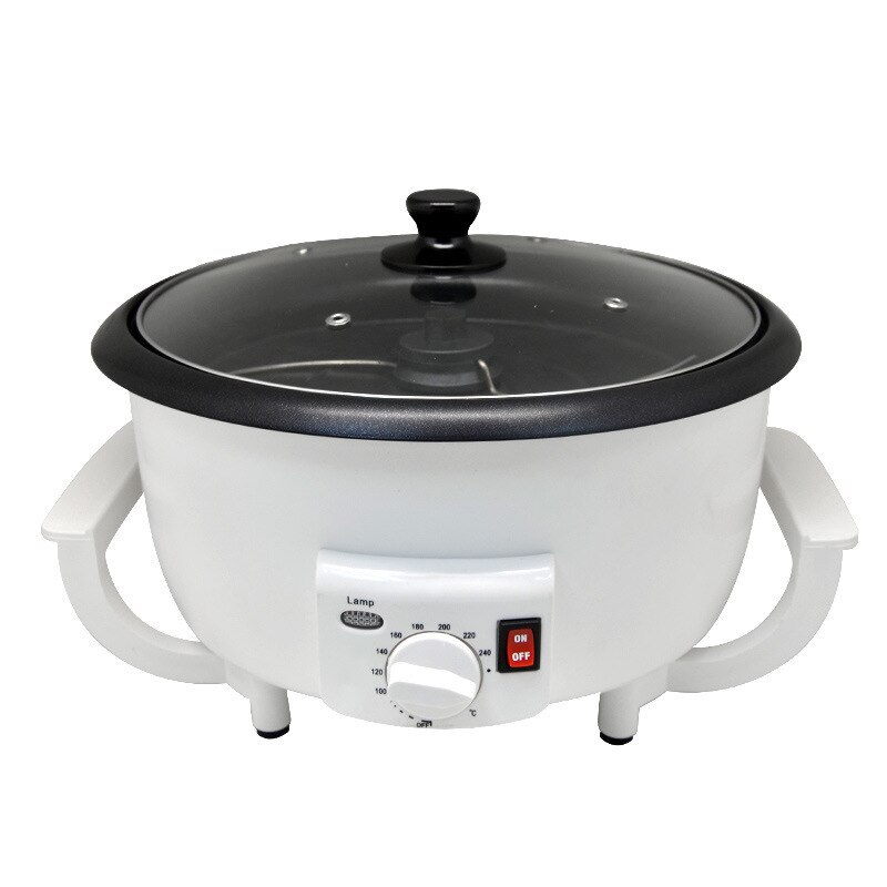 220V Electric Coffee Bean Roasting Machine Non-stick Coating Roasting Tool Household Grain Coffee Bean Roasting Machine: temperature control