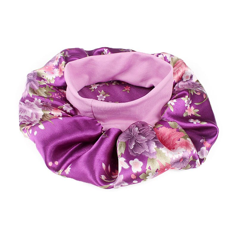 56-58cm Satijn Motorkap Haar Styling Caps Voor Slapen Douche Cap Satijn breedgerande Hoofdband Met Night cap Haar Styling Tool